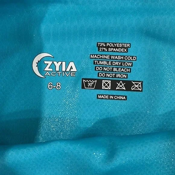 Ziya- Teal Venom Metallic, ombré light and tight 6-8 - Picture 9 of 9